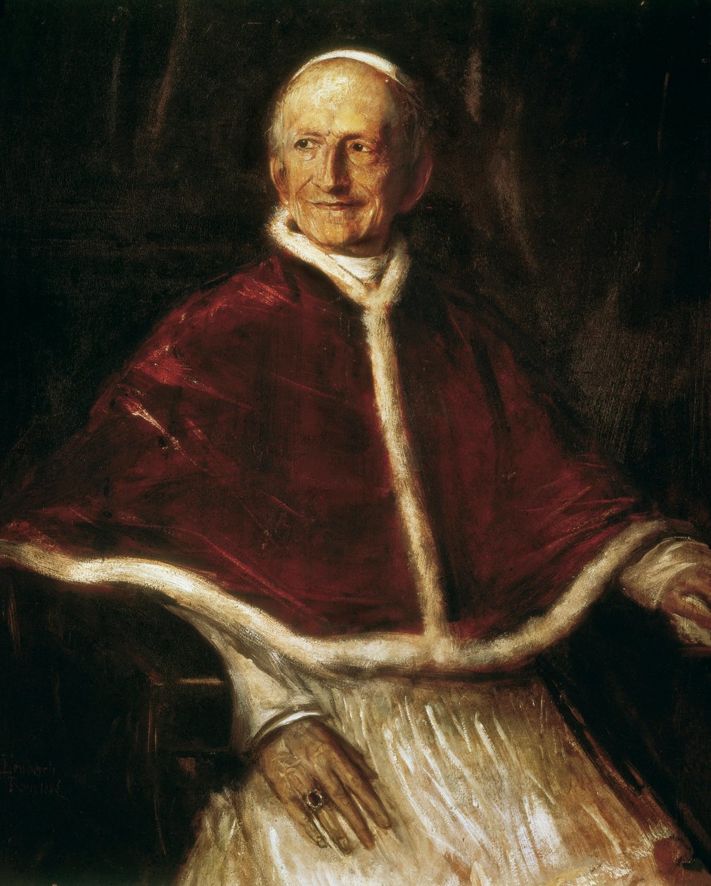 Porträtt av påven Leo XIII av Franz Seraph von Lenbach