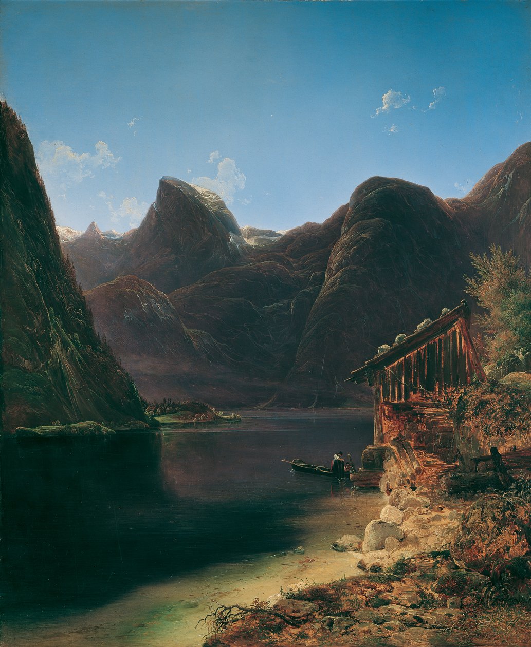 Hallstatt sjön av Franz Steinfeld