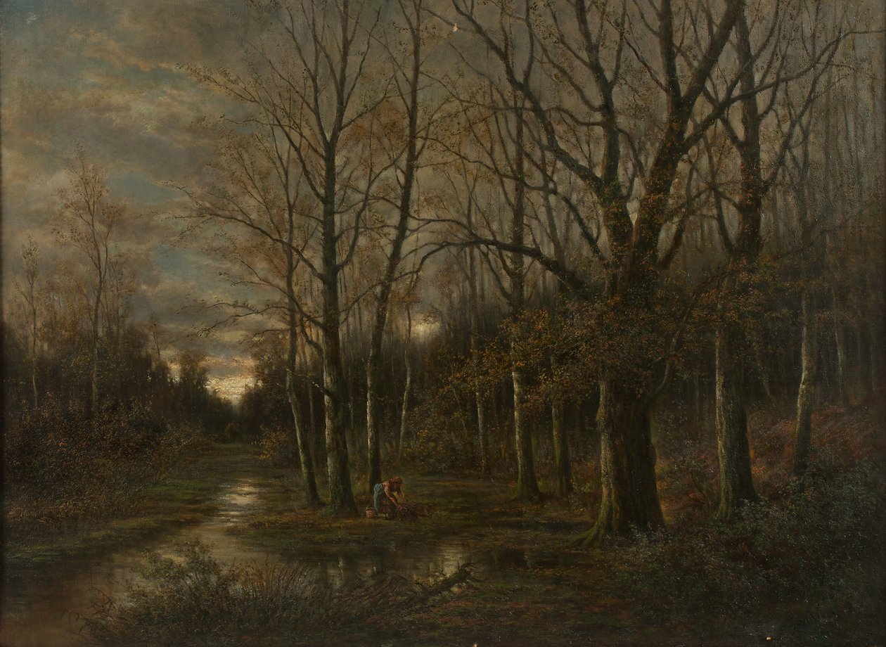 Au landskap nära Lundenburg av Franz Stephan Paschinger