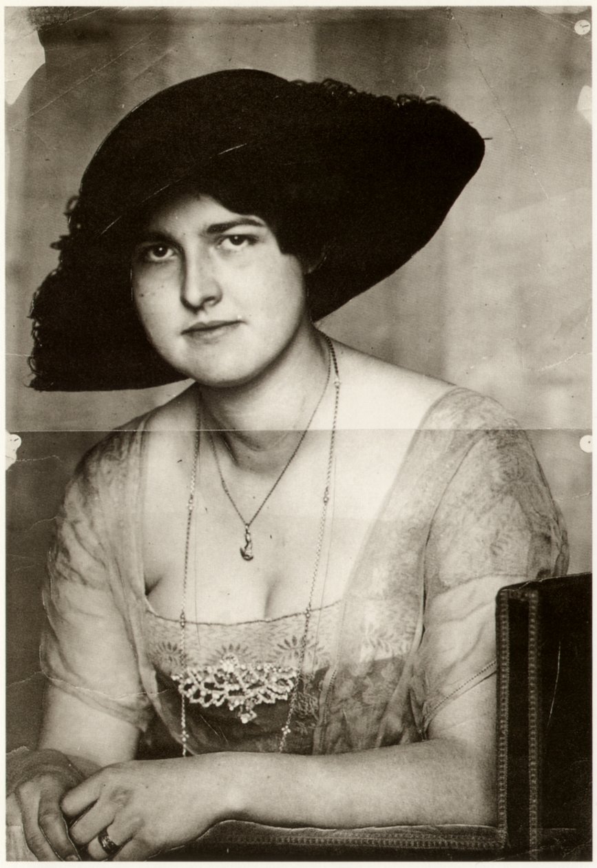 Mary med mörk hatt, 1915. av Franz Stuck Ritter von