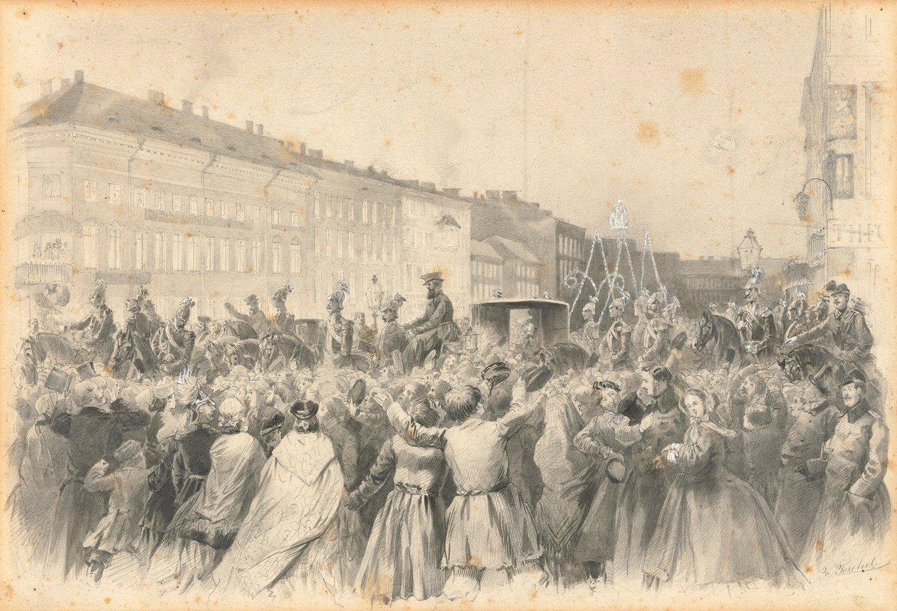 Procession av Alexander II, 1862. av Franz Teichel