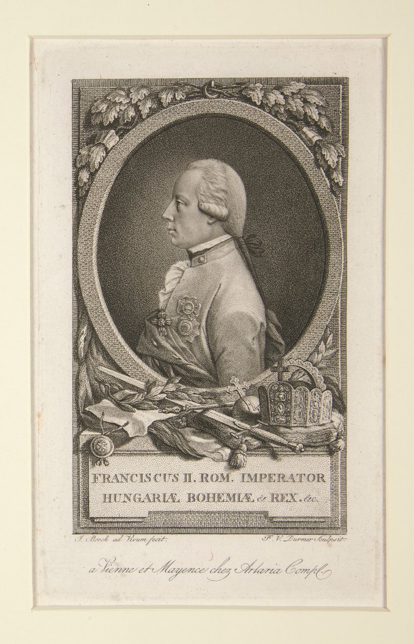 Franciskus II. Rom. Kejsare av Böhmen och kung av Ungern av Franz Valentin Durmer