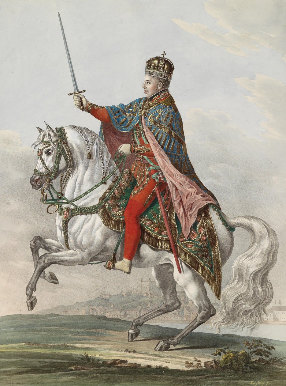 Kejsar Ferdinand I av Österrike som kung av Ungern, 1830 av Franz Wolf