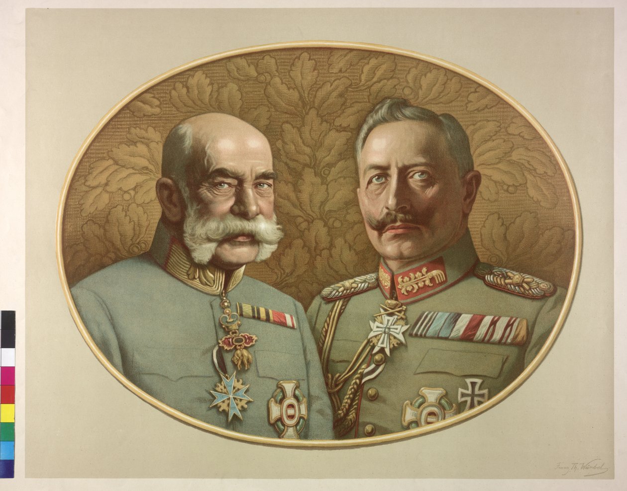 Kejsare av Österrike och Vilhelm II Franz Joseph I av Franz Wurbel