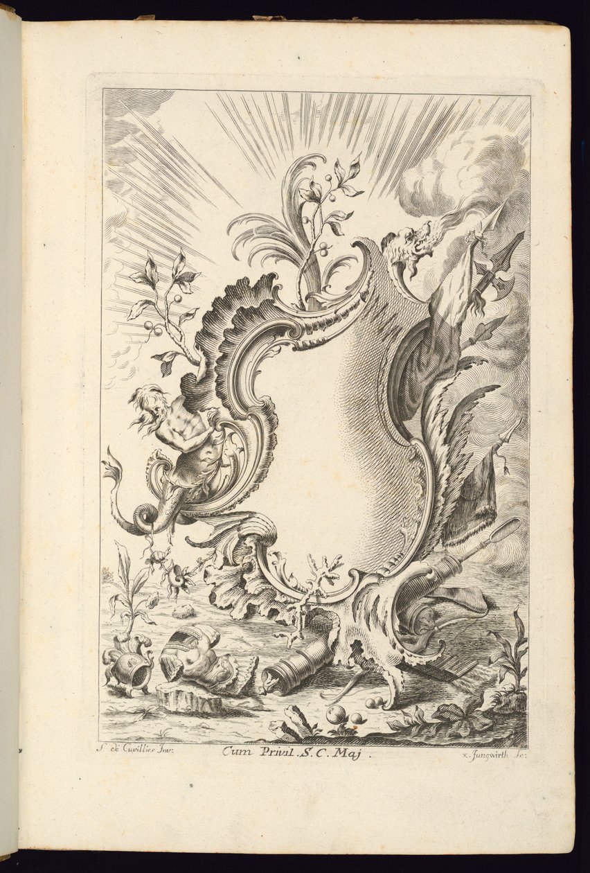 Cartouche with Dragon, Cartouches Book för olika användningsområden av Franz Xaver Andreas Jungwierth