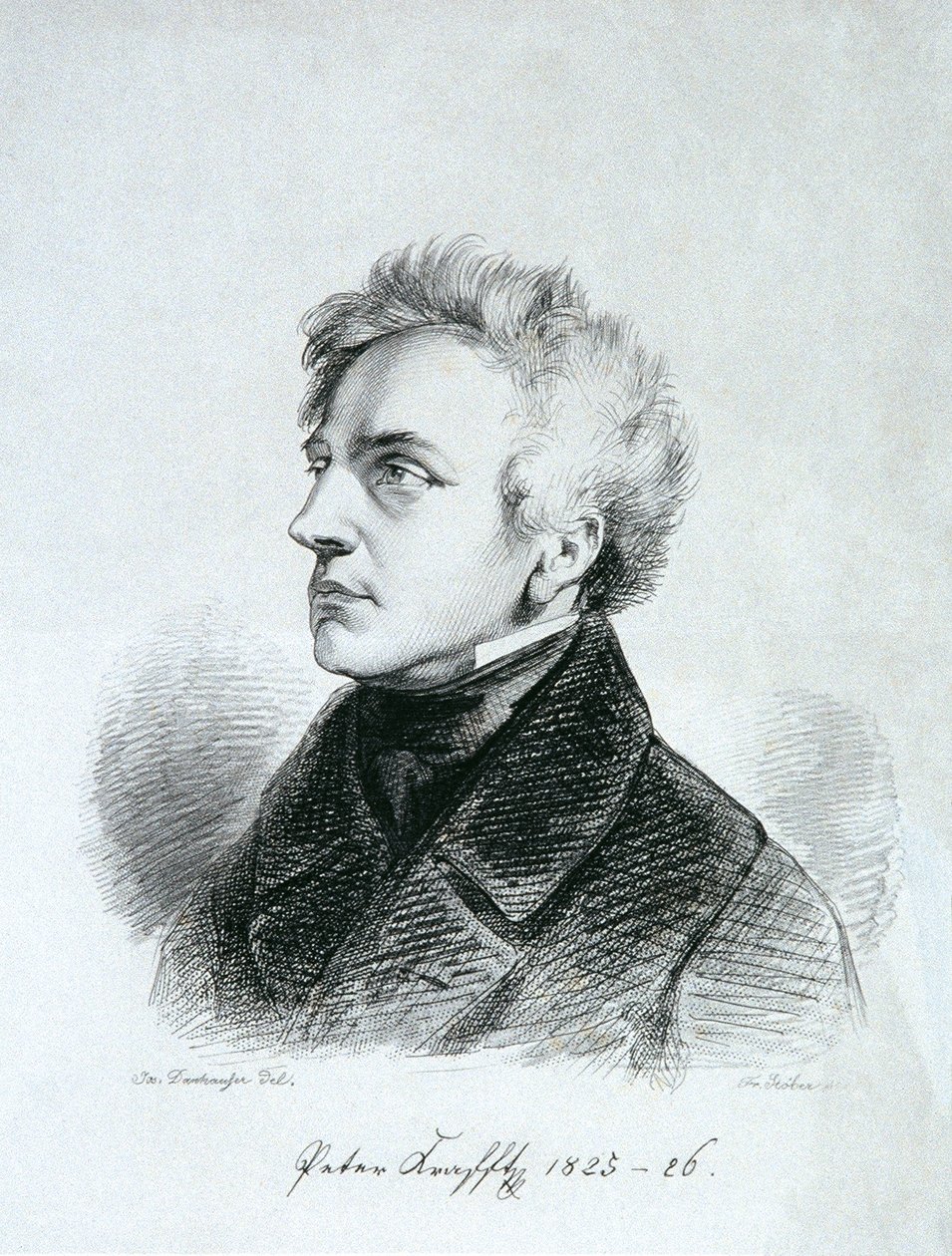 Målaren Johann Peter Krafft av Franz Xaver Stöber