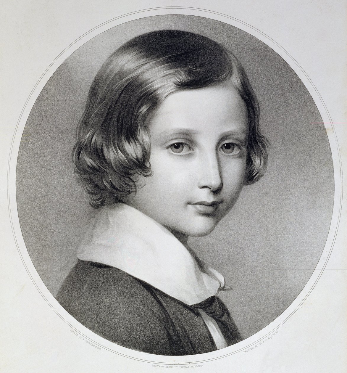 Albert, Prince of Wales (1841-1910), original graverad av Thomas Fairland, publicerad av M. und N. Hanhart, 1852 (litografi) av Franz Xaver Winterhalter