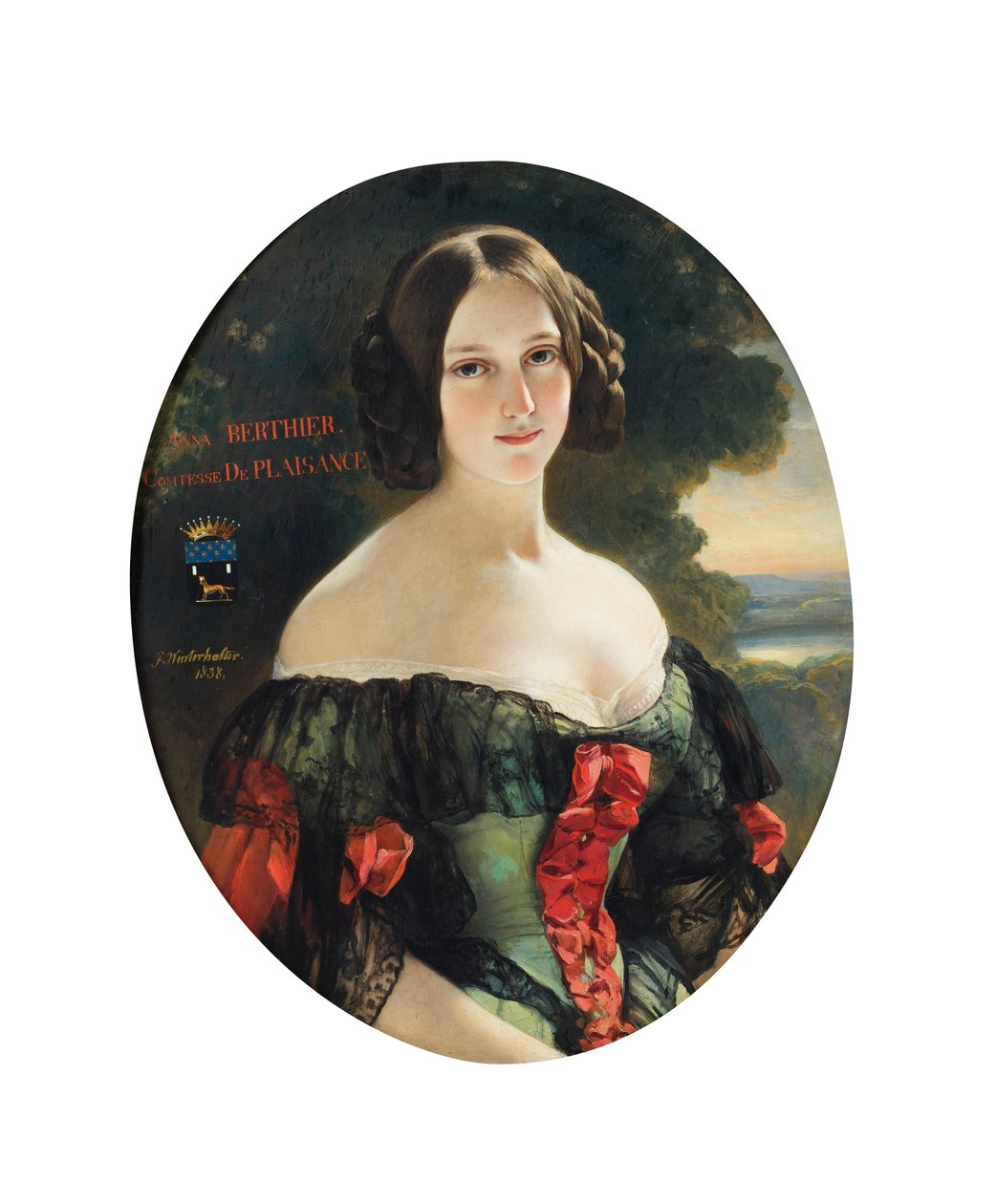 Anne, grevinna av Plaisance (1815-1878), sedermera hertiginna av Plaisance, född Mlle Bertier de Wagram av Franz Xaver Winterhalter