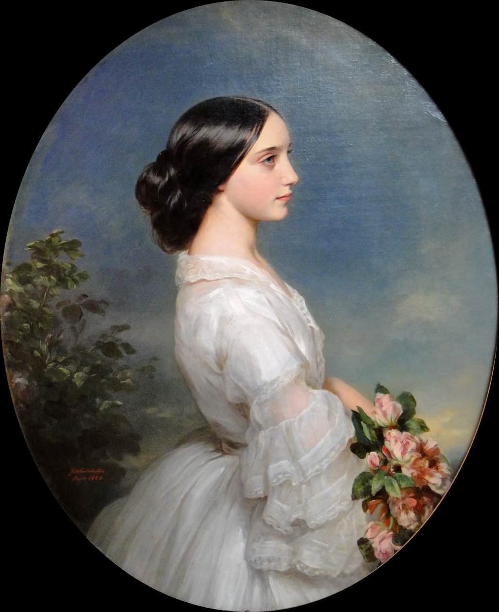 Carmen Aguado, hertiginna av Montmorency, 1860. av Franz Xaver Winterhalter