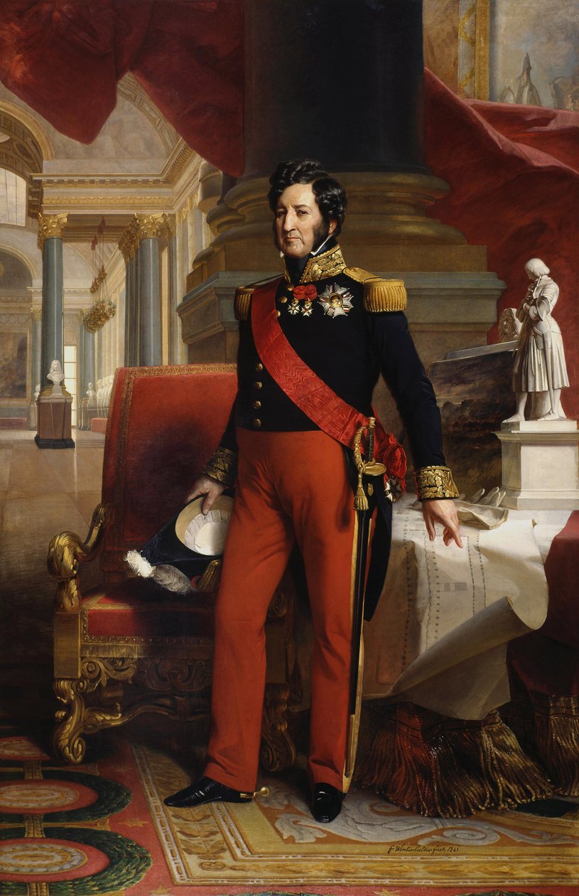 fransk:  Louis-Philippe 1er, roi des Français (1773-1850) Louis-Philippe I, kung av fransmännen (1773-1850) av Franz Xaver Winterhalter