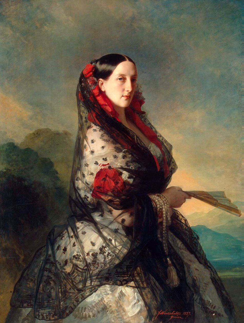 Storhertiginnan Maria Nikolaevna av Ryssland, 1857 av Franz Xaver Winterhalter