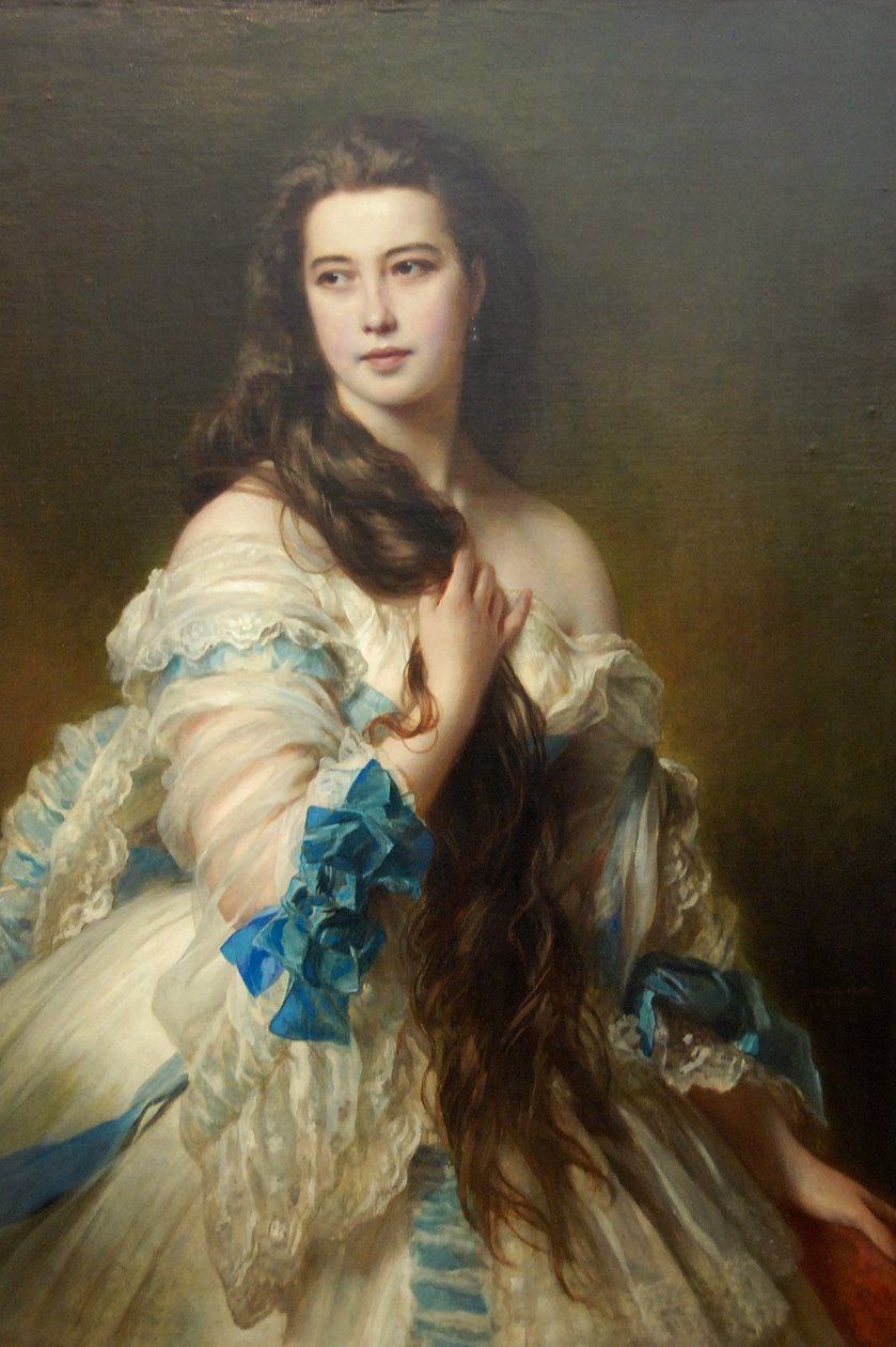 Nadezhda Nikolayevna Rimskaya-Korsakova född Purgold, ca. 1870 av Franz Xaver Winterhalter