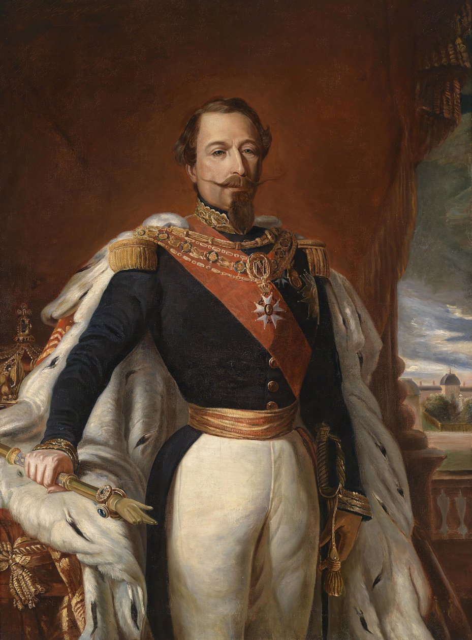 Porträtt av kejsar Napoleon III av Frankrike 1808-1873. av Franz Xaver Winterhalter