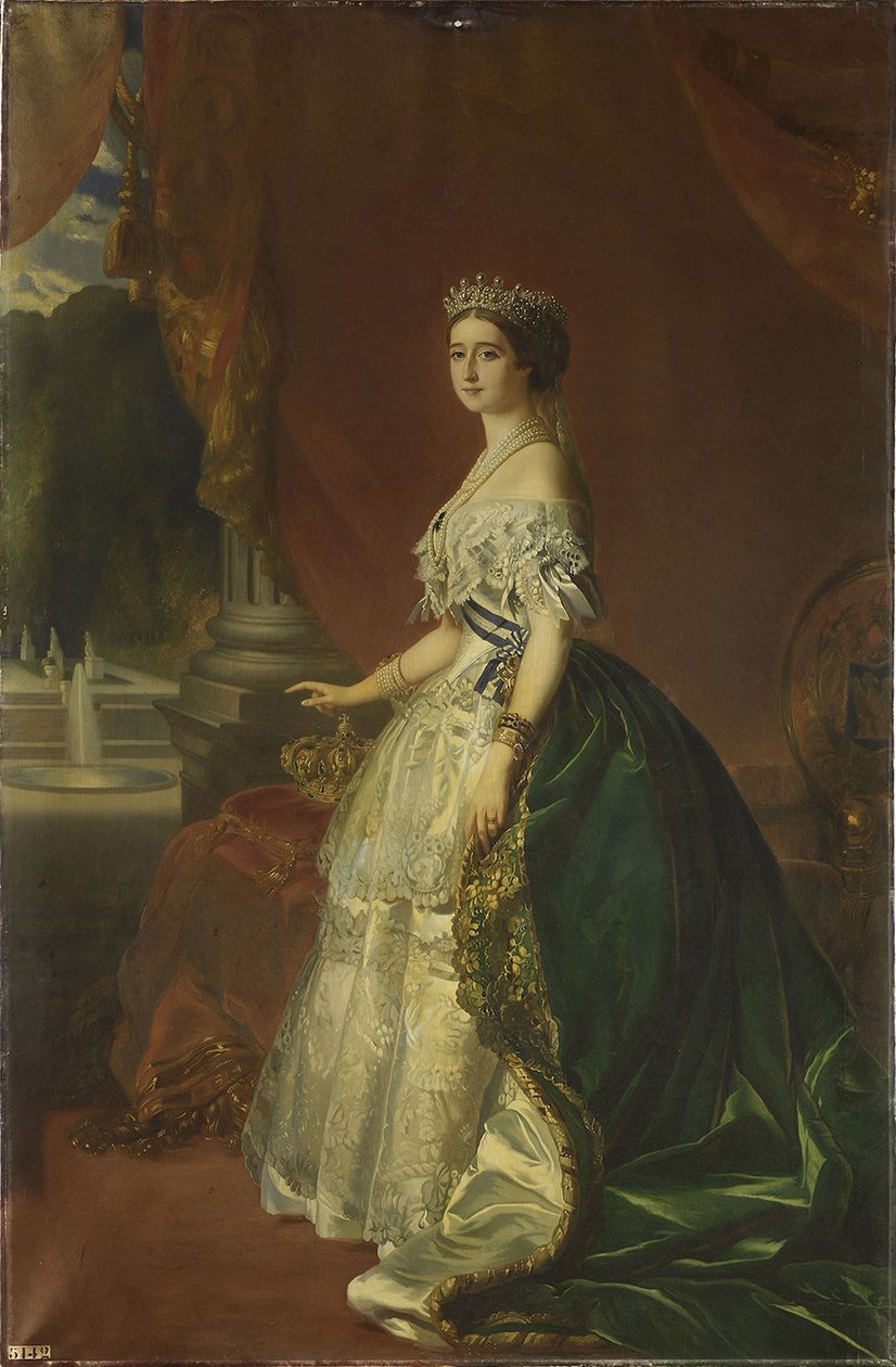 Porträtt av Eugénie de Montijo 1826-1920, fransmännens kejsarinna, 1853 av Franz Xaver Winterhalter