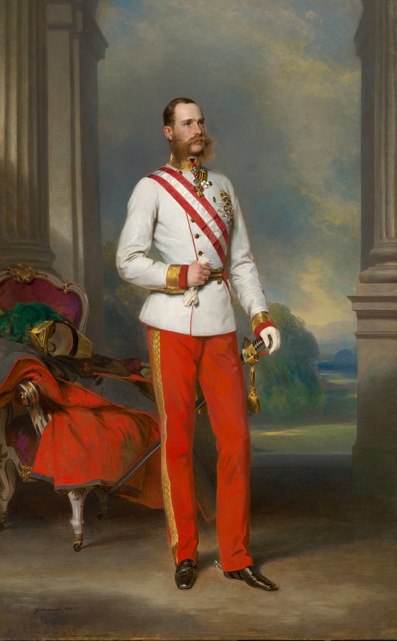 Porträtt av Franz Joseph I av Österrike, 1865. av Franz Xaver Winterhalter