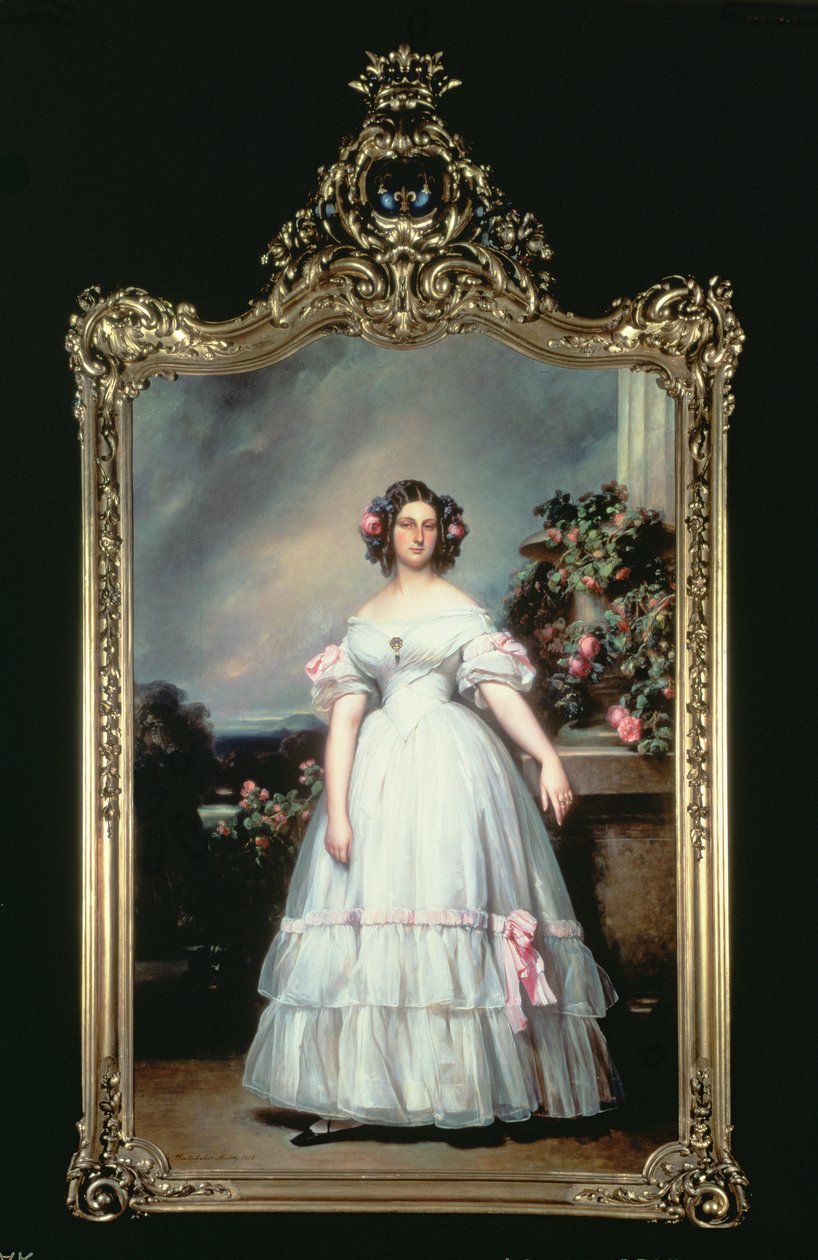 Porträtt av HKH Prinsessan Marie Clementine av Orleans, 1832 av Franz Xaver Winterhalter