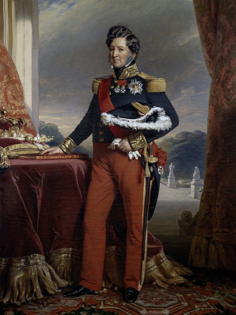 Porträtt av Louis Philippe av Bourbon-Orleans (1773-1850) av Franz Xaver Winterhalter