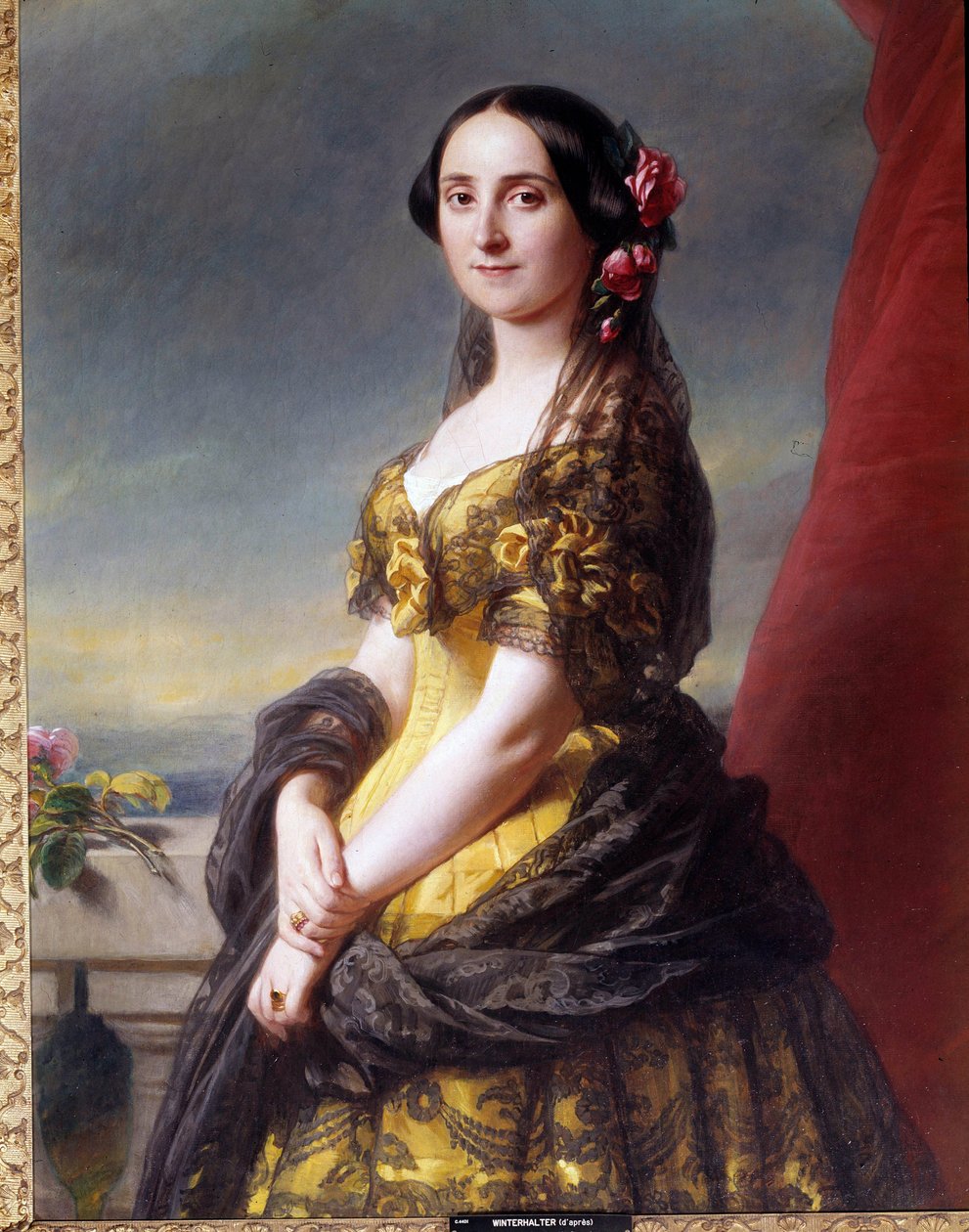 Porträtt av Madame Manuel, grevinnan av Gramedo Målning av Franz Xaver Winterhalter (1806-1873) av Franz Xaver Winterhalter