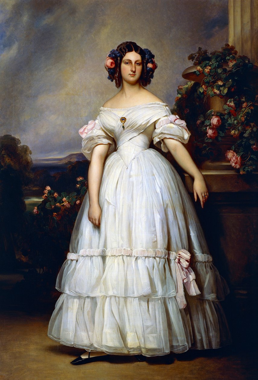Porträtt av prinsessan Clementine av Orleans (Neuilly-sur-Seine av Franz Xaver Winterhalter