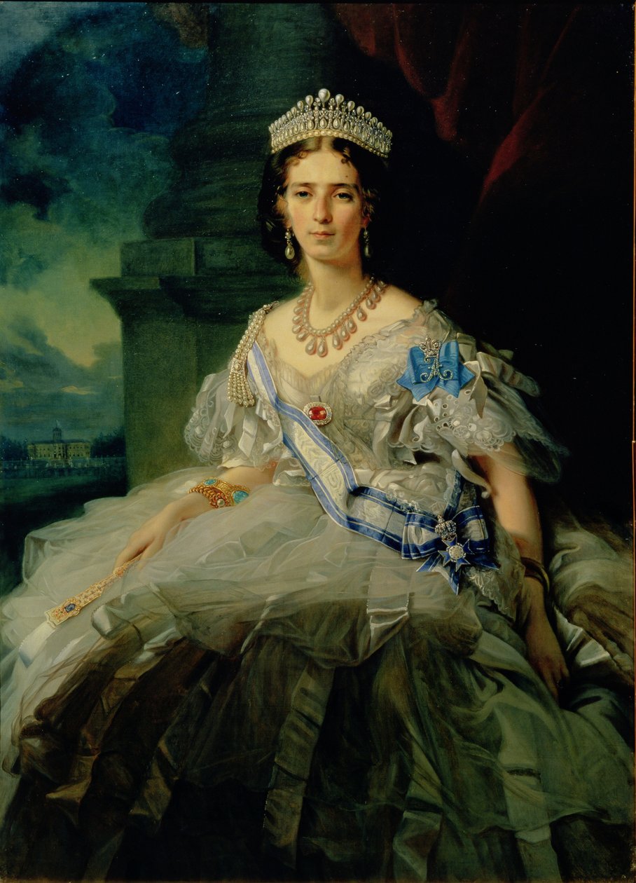 Porträtt av prinsessan Tatiana Alexanrovna Yusupova av Franz Xaver Winterhalter