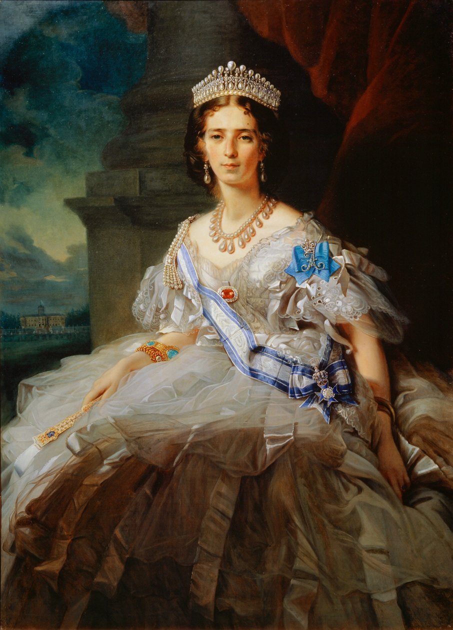 Porträtt av prinsessan Tatiana Yusupova, 1858 av Franz Xaver Winterhalter