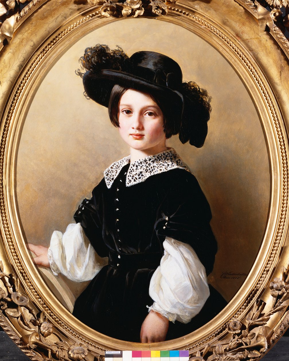 Porträtt av en ung flicka, 1850 av Franz Xaver Winterhalter