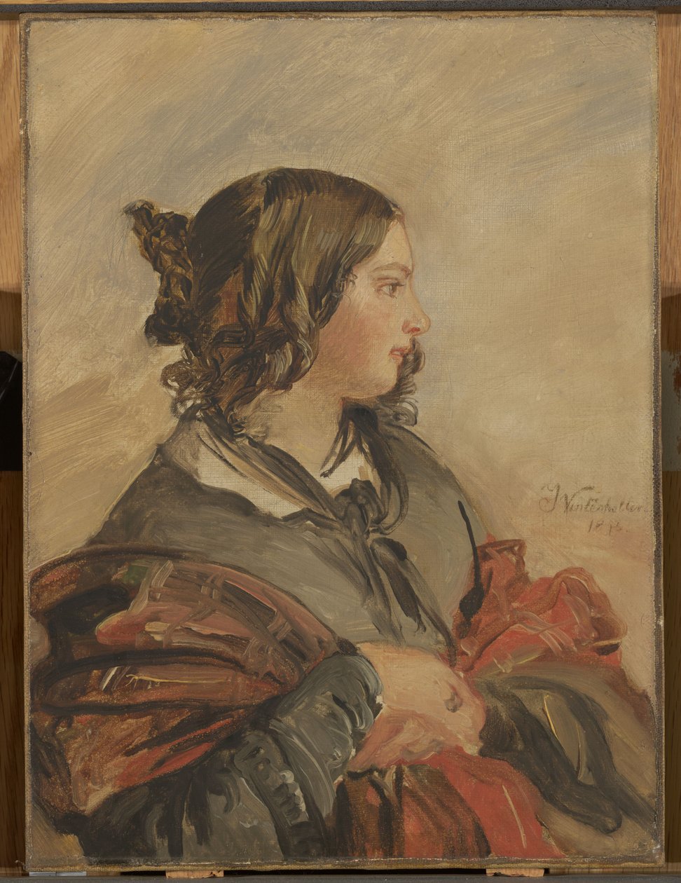 Porträtt av den unga drottning Victoria av Franz Xaver Winterhalter