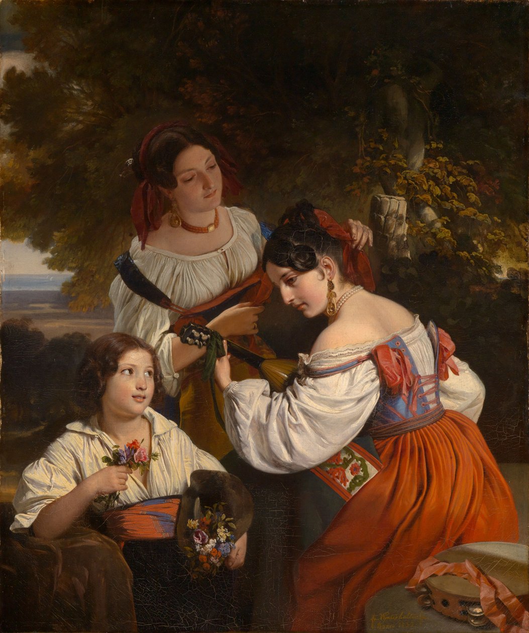 Romersk genrescene av Franz Xaver Winterhalter