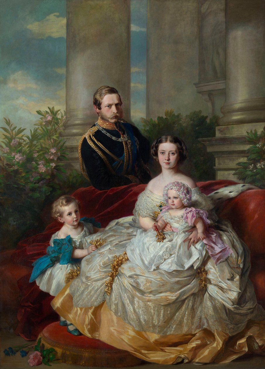 Kronprinsens och kronprinsessan Fredrik Vilhelm av Preussens familj av Franz Xaver Winterhalter