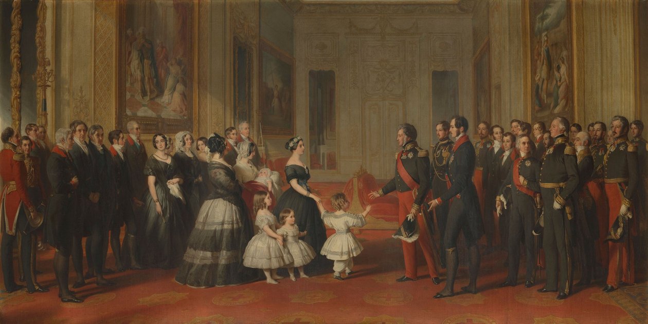 Mottagandet av Louis-Philippe, kung av Frankrike, på Windsor Castle den 8 oktober 1844 av Franz Xaver Winterhalter