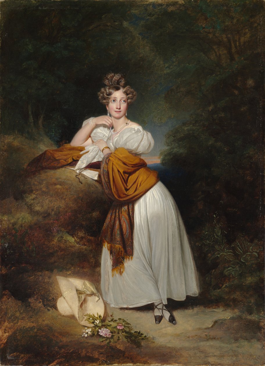 Porträtt av storhertiginnan Sophie av Baden 1801-1865, 1831. av Franz Xaver Winterhalter