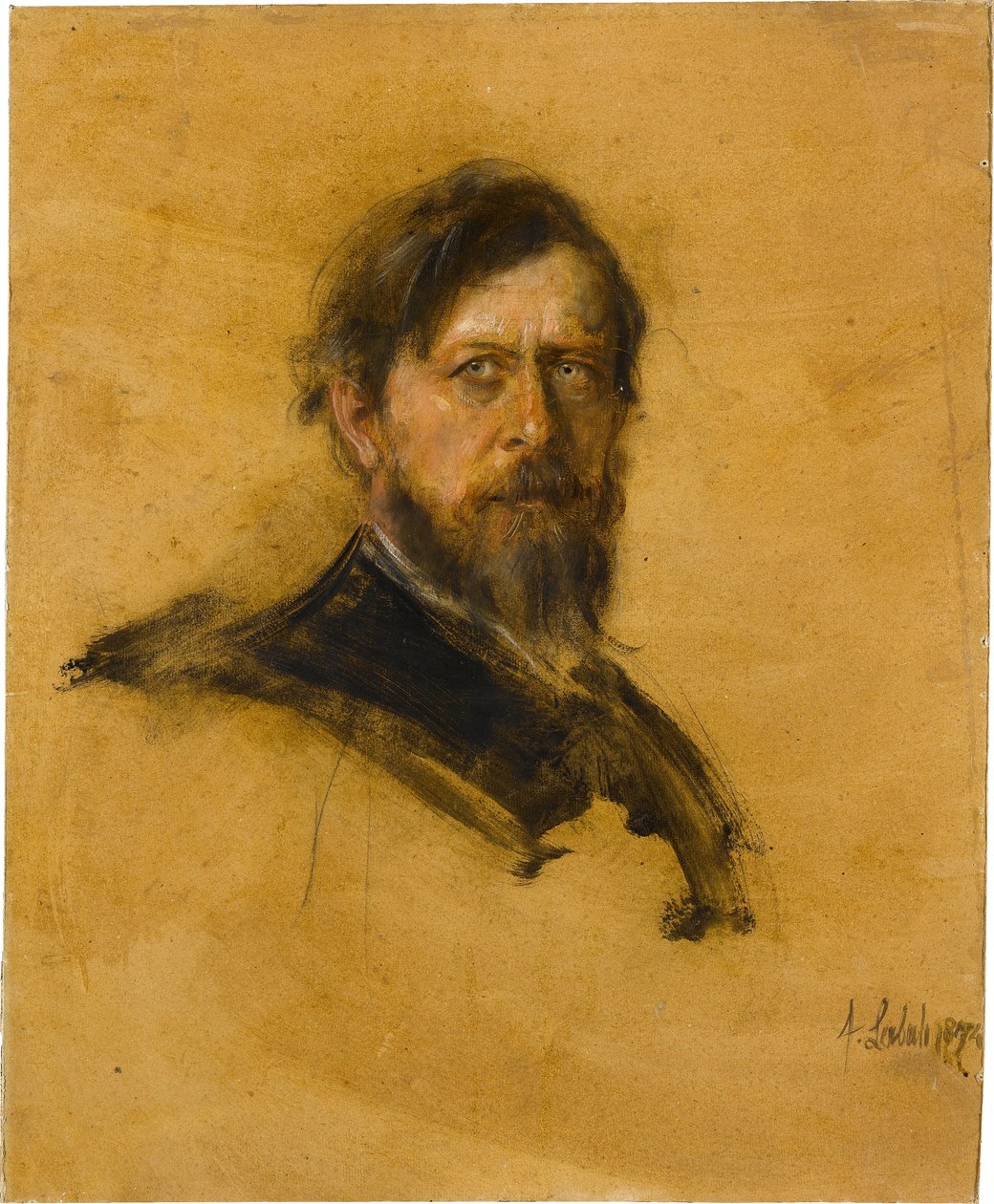 Porträtt av Böcklin av Franz von Lenbach