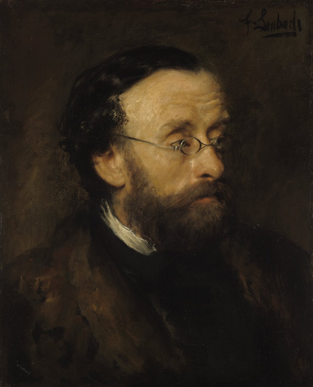 Landskapsmålaren Eduard Schleich av Franz von Lenbach