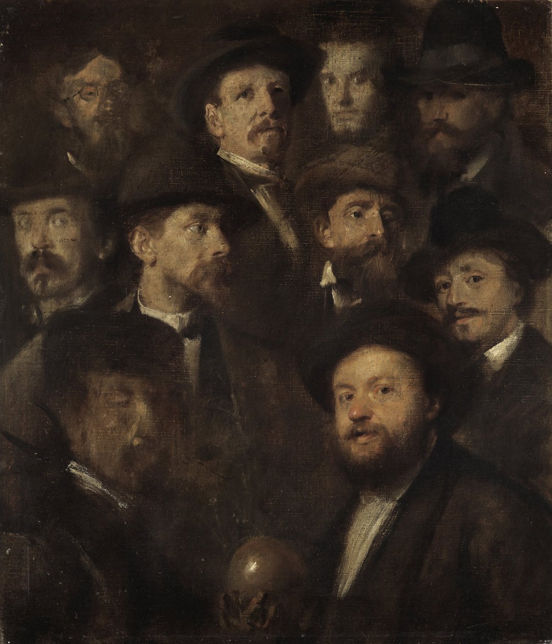 Bowling Society – Tio konstnärsporträtt av Franz von Lenbach