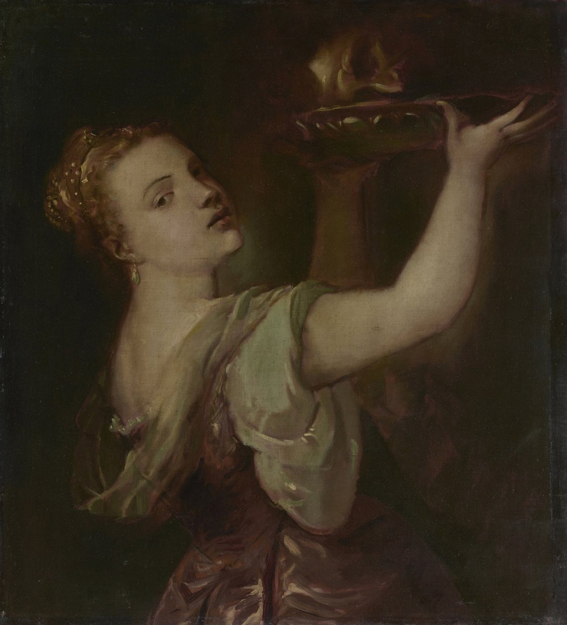 Kopia efter Tizian: Lavinia som Salome av Franz von Lenbach