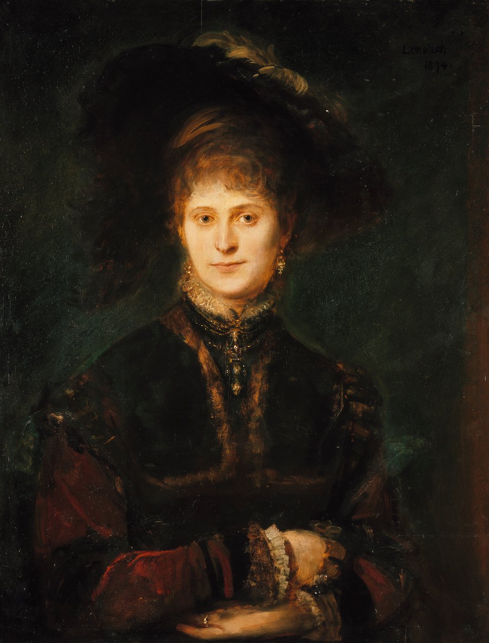 Magdalena Plach () av Franz von Lenbach