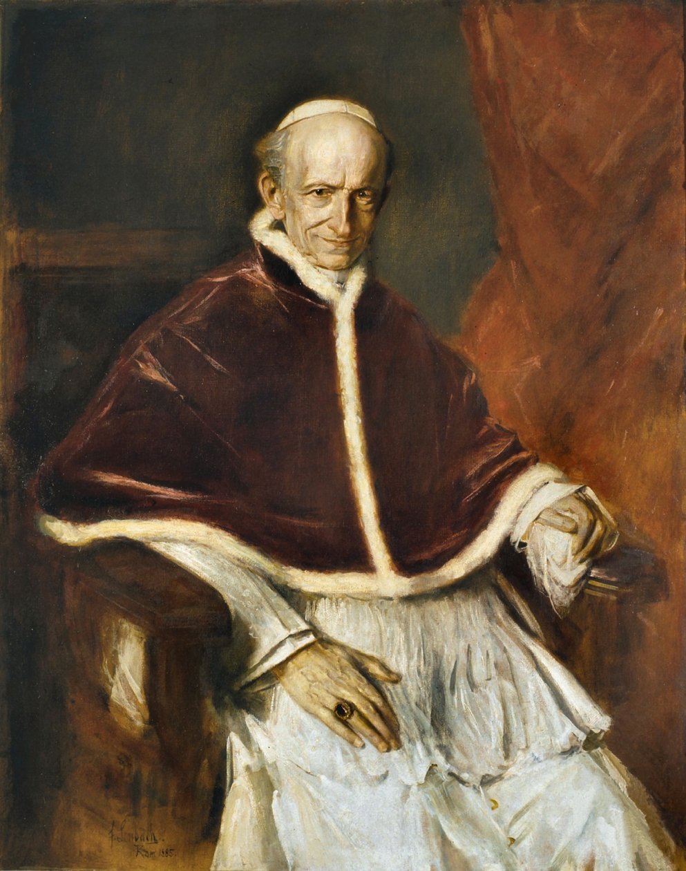 Påve Leo XIII av Franz von Lenbach
