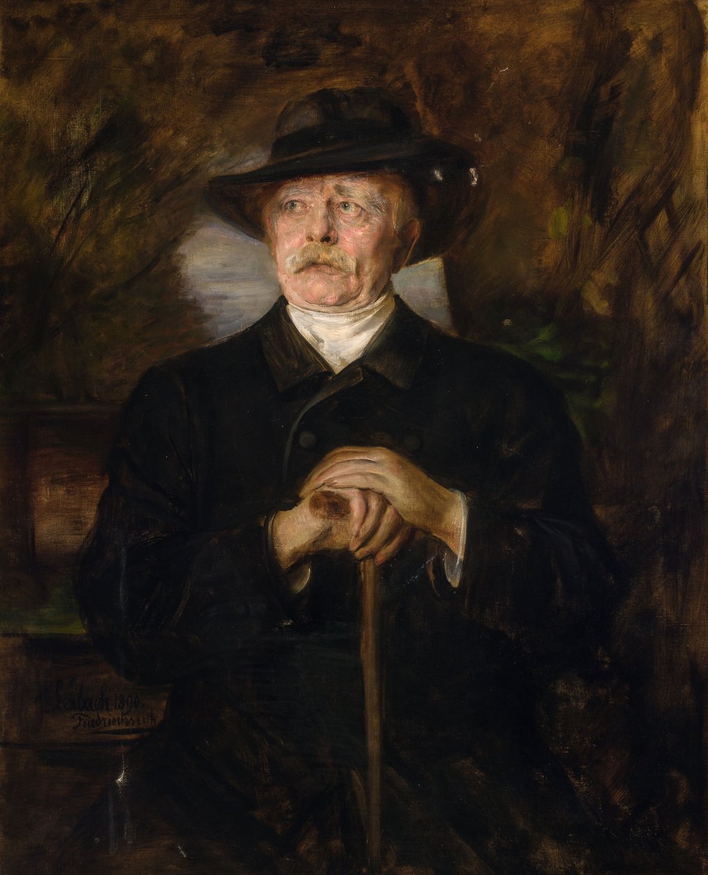 Porträtt av Otto von Bismarck av Franz von Lenbach