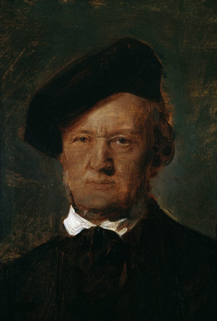 Porträtt av Richard Wagner 1813-1883, ca 1870. av Franz von Lenbach