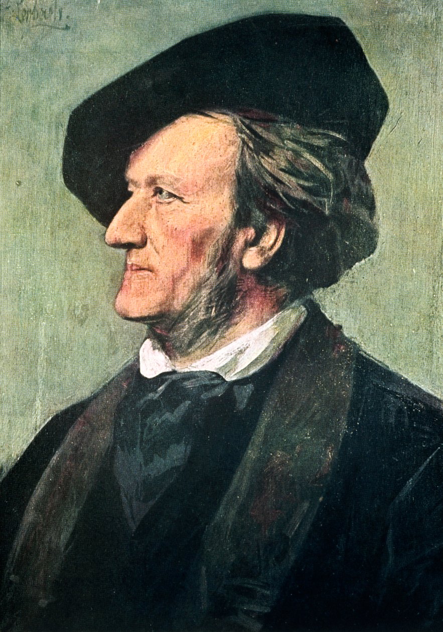 Richard Wagner 1813-1883, tysk kompositör, dirigent och essäist, sent 1800-tal av Franz von Lenbach