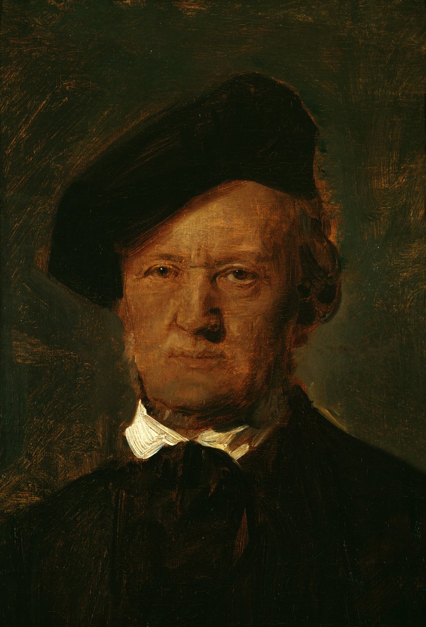 Richard Wagner med barett av Franz von Lenbach
