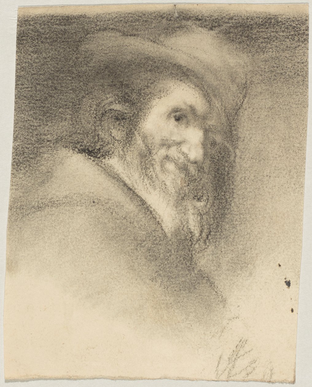 Skiss efter Vásquez; Menippos huvud; original: Madrid, Prado av Franz von Lenbach