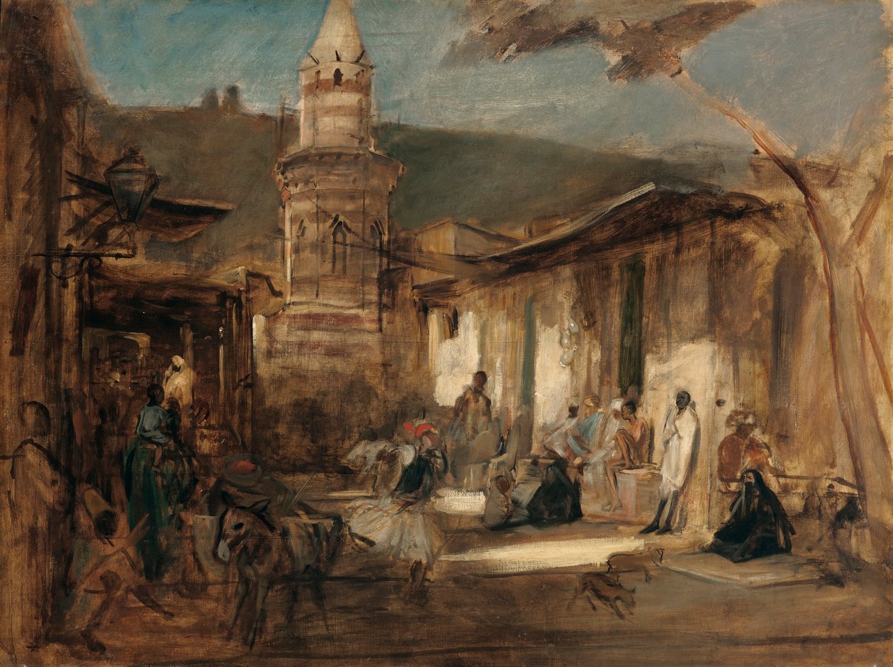 gata i Kairo av Franz von Lenbach