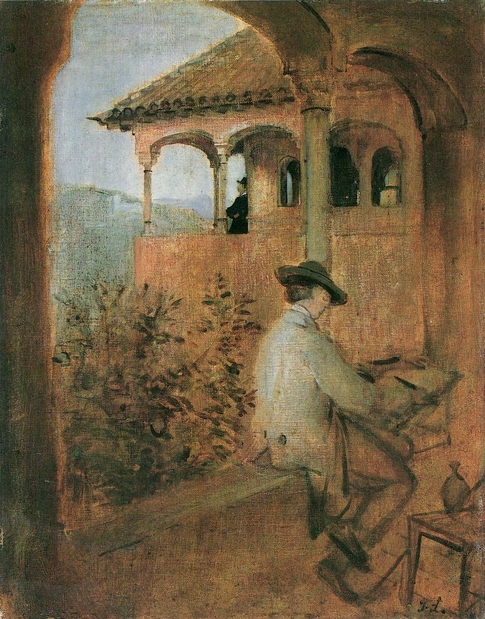 Tocador de la Reina i Alhambra i Granada av Franz von Lenbach