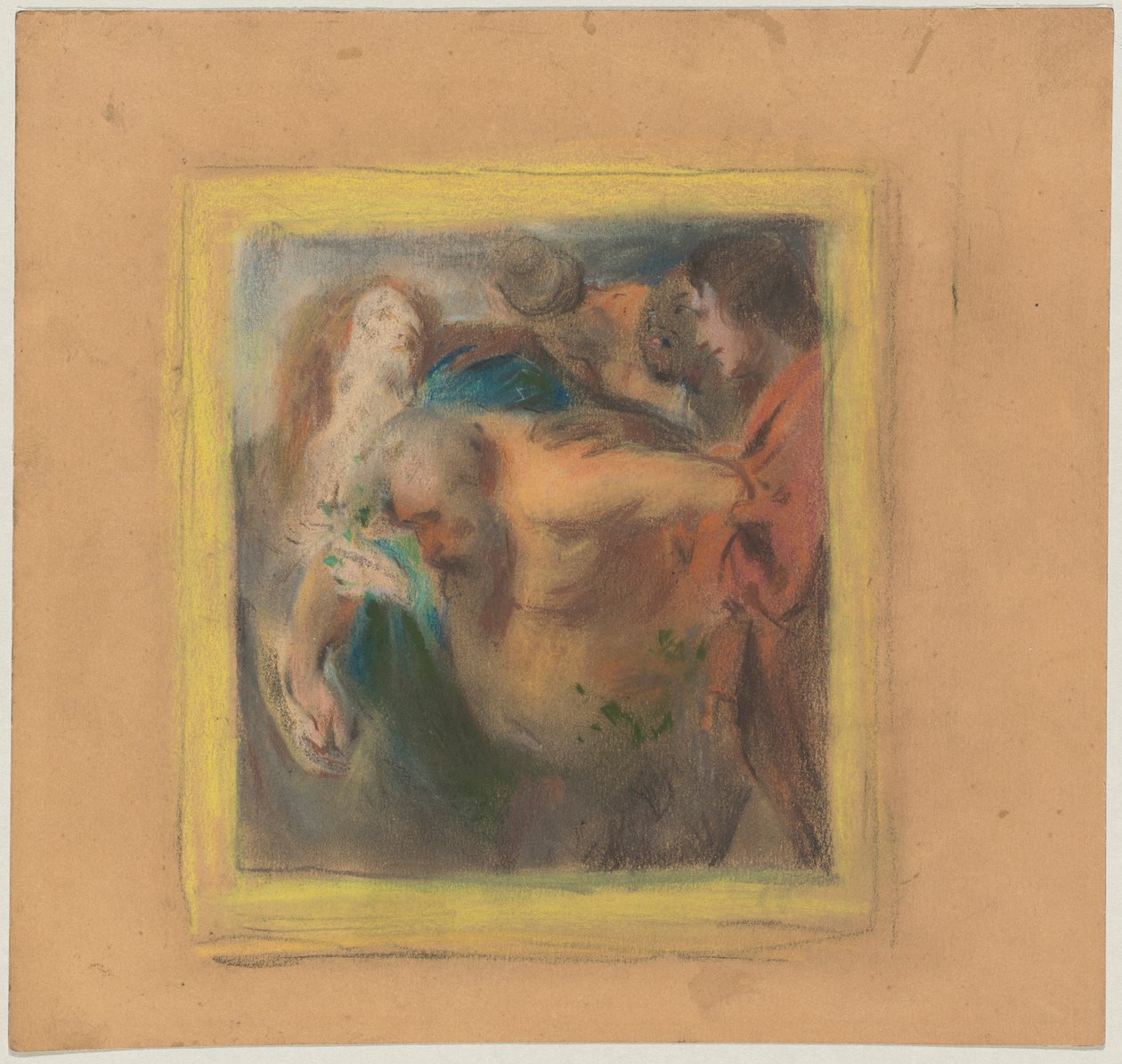 Trunkener Silen; nach Rubens, freie Variation av Franz von Lenbach