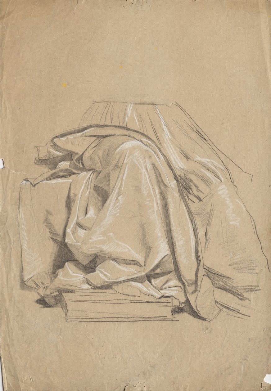 Draperistudie av Franz von Matsch