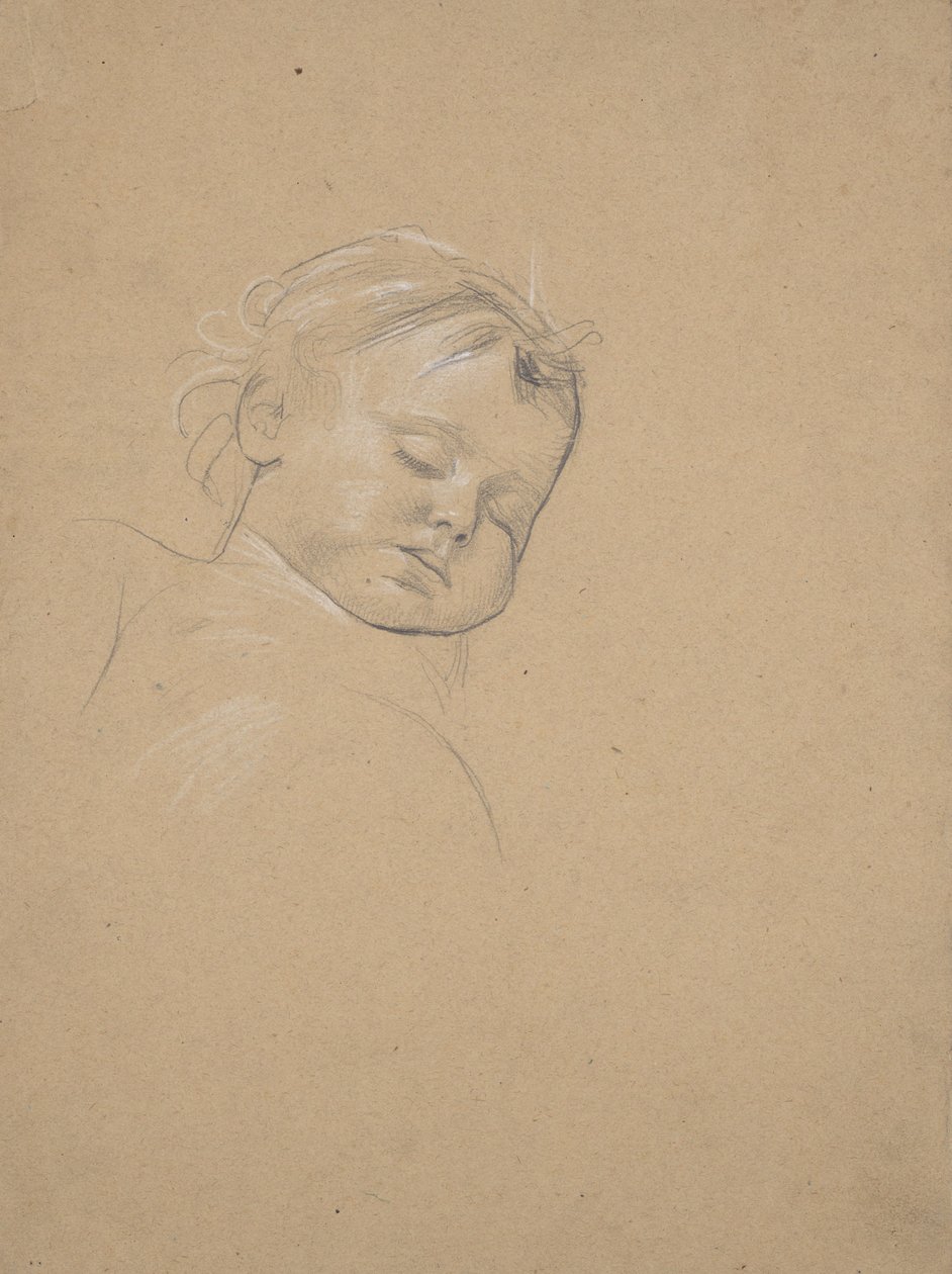 Studier av barns huvuden av Franz von Matsch