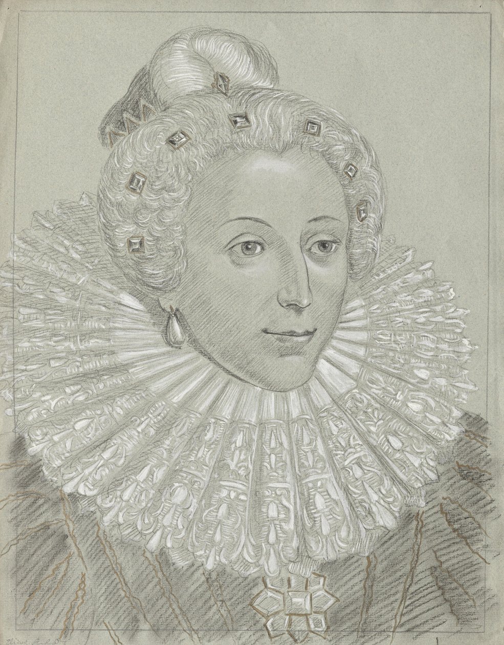 Drottning Elizabeth av England av Franz von Matsch