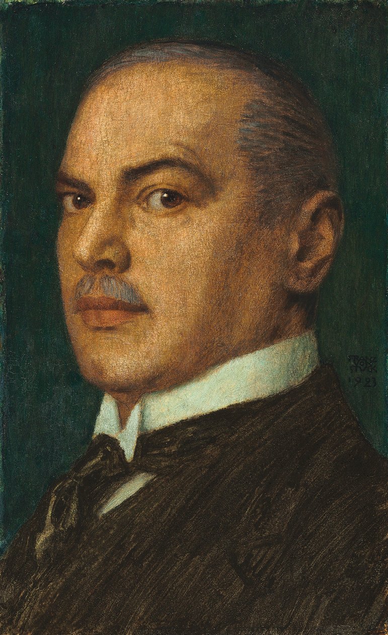 Ett självporträtt, 1923 av Franz von Stuck