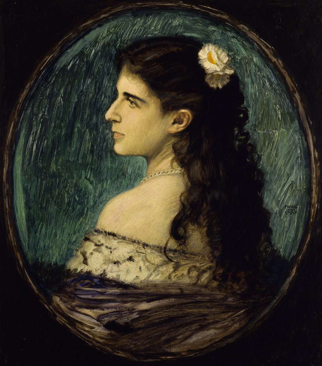 Porträtt av fru Perl av Franz von Stuck